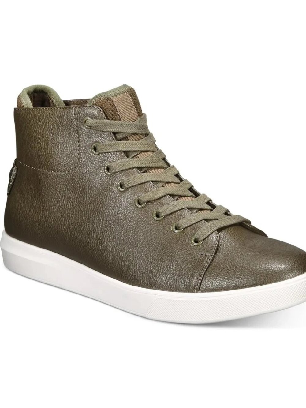 🫒 Kingside William Olive High Top Sneakers Men's 10.5 Faux Leather 🫒